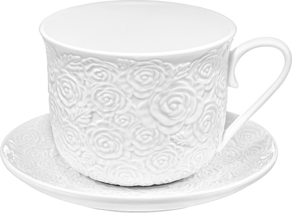 Чашка с блюдцем Elan Gallery Розы / 950446 - фото