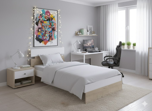 Односпальная кровать Proson Milton 90x190