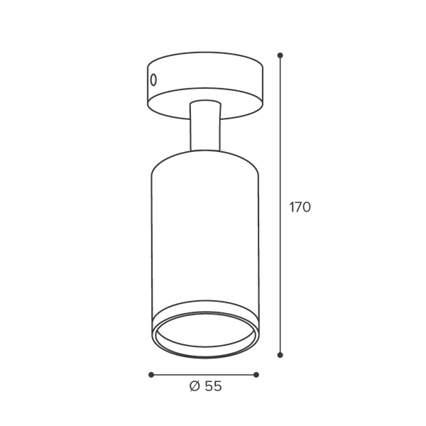 Точечный светильник Wolta WSL-GU10/S14B