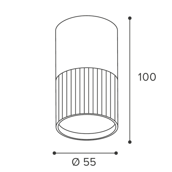 Точечный светильник Wolta WSL-GU10/18B