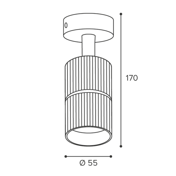 Точечный светильник Wolta WSL-GU10/18BG-2