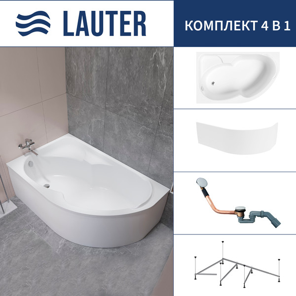 Ванна акриловая Lauter Geneva 170x105 / 2103170L - фото