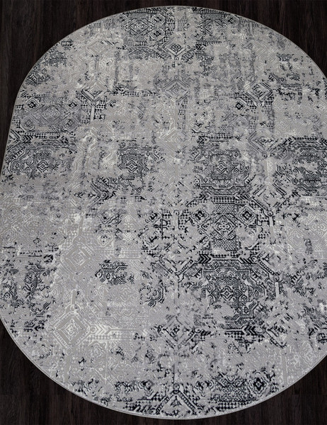 Ковер Merinos Palermo F281-OVAL-DARK-GRAY