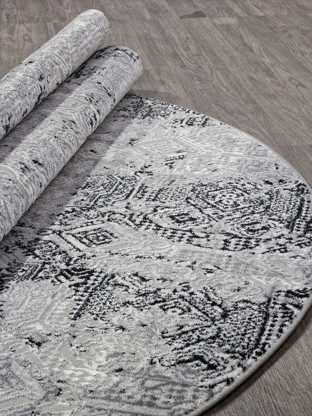 Ковер Merinos Palermo F281-OVAL-DARK-GRAY