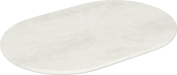 Обеденный стол Sheffilton SHT-TU104/120-80 овальный (черный муар/бетон крем)