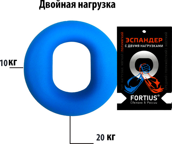 Эспандер Fortius С двумя нагрузками