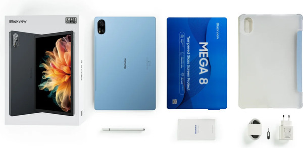 Планшет Blackview Mega 8 12GB/256GB с чехлом и стилусом / BVMEGA8