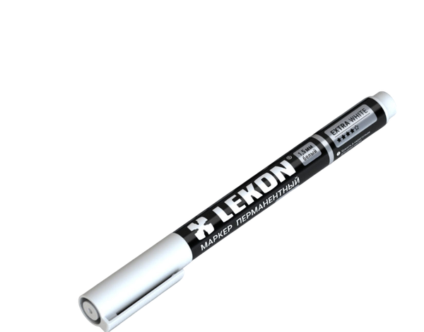 Маркер перманентный LEKON Eхtra White / 012392 - фото
