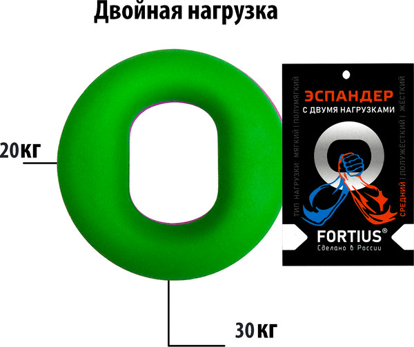 Эспандер Fortius С двумя нагрузками