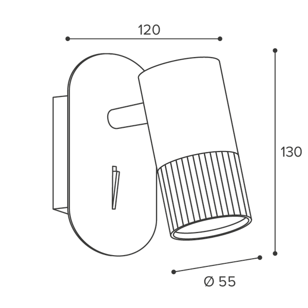 Бра Wolta WSL-GU10/W18BW