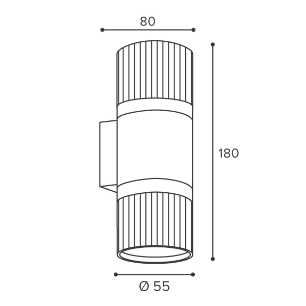Бра Wolta WSL-GU10/W19BG-2