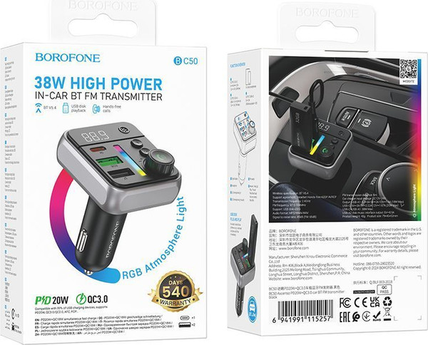 FM-модулятор Borofone BC50