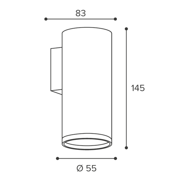 Бра Wolta WSL-GU10/W14B