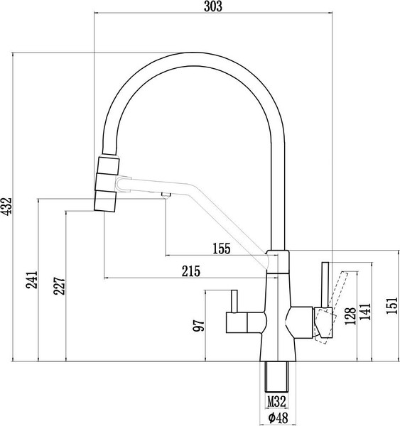 Смеситель Savol FS1462H-01