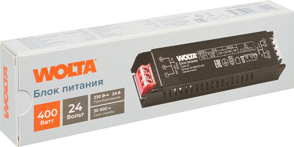 Блок питания для светодиодной ленты Wolta LD-400W/03-24V
