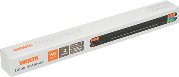 Блок питания для светодиодной ленты Wolta LD-60W/03-12V