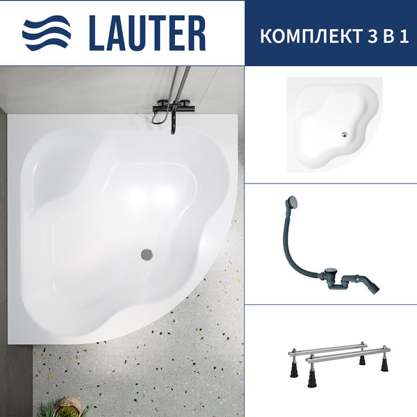 Ванна акриловая Lauter Majestica 140x140 / 21040140 - фото