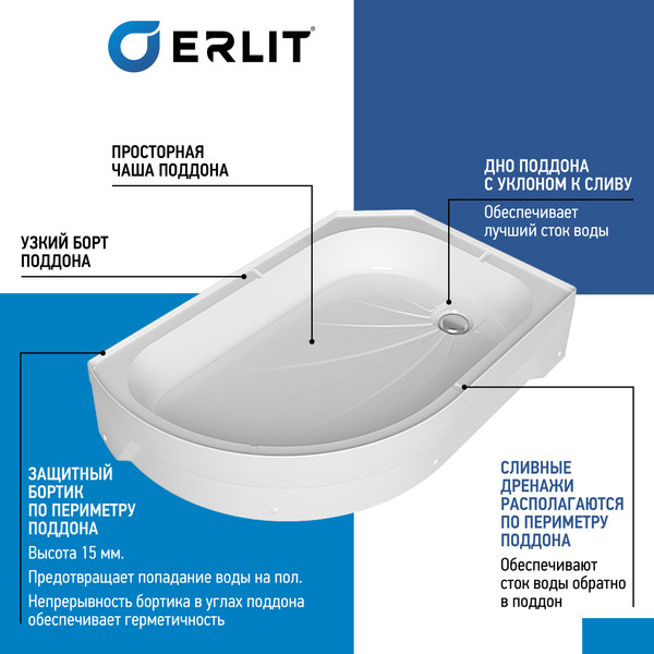 Душевая кабина Erlit ER351226L-C2-RUS