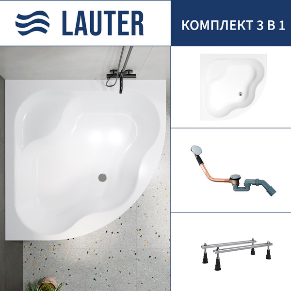 Ванна акриловая Lauter Majestica 150x150 / 21040150 - фото