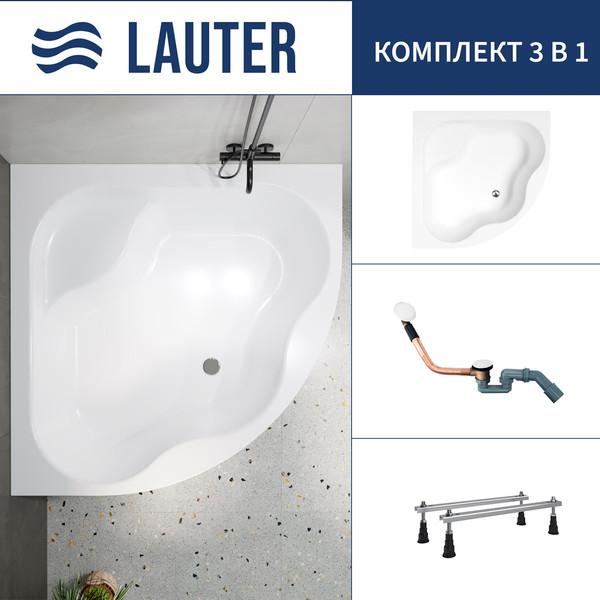 Ванна акриловая Lauter Majestica 150x150 / 21040150 - фото