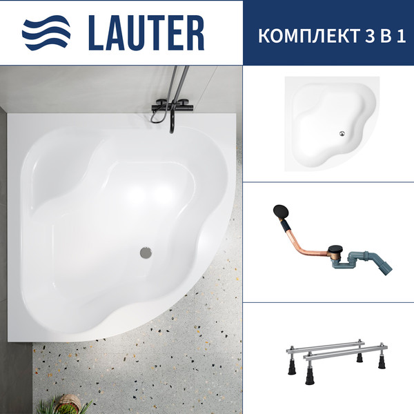 Ванна акриловая Lauter Majestica 150x150 / 21040150 - фото