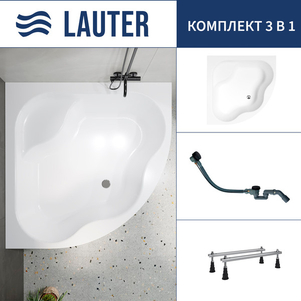 Ванна акриловая Lauter Majestica 150x150 / 21040150 - фото