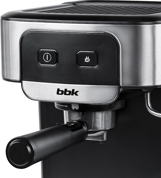 Кофеварка эспрессо BBK BCM1500 (черный/нержавеющая сталь)