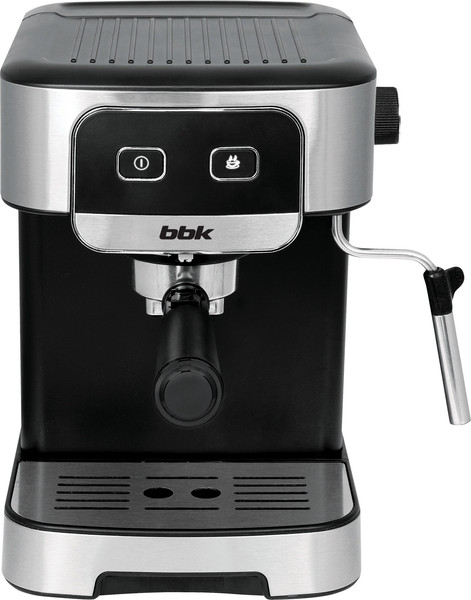 Кофеварка эспрессо BBK BCM1500 (черный/нержавеющая сталь)