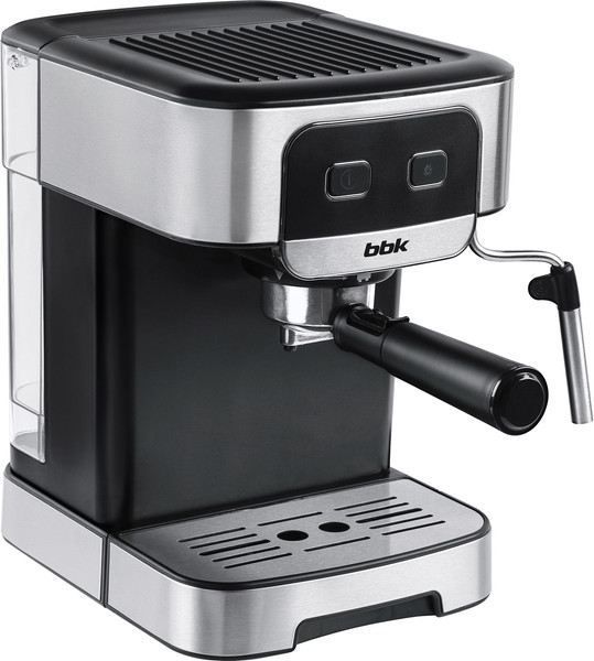 Кофеварка эспрессо BBK BCM1500 (черный/нержавеющая сталь)