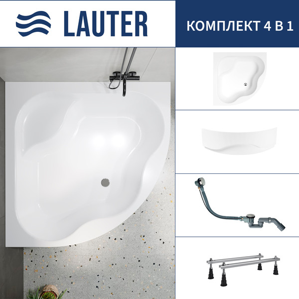 Ванна акриловая Lauter Majestica 150x150 / 21040150 - фото