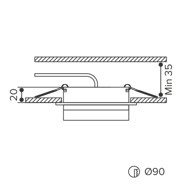 Точечный светильник Wolta WDL-GX53/06W-R