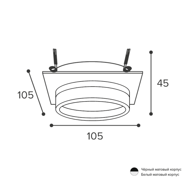Точечный светильник Wolta WDL-GX53/06W-S