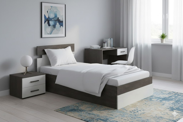 Односпальная кровать Proson Milton с ПМ 90x190