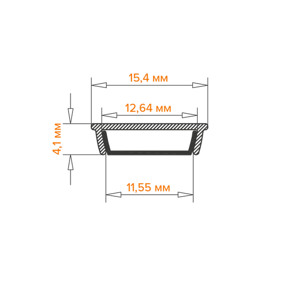 Профиль для светодиодной ленты Wolta WAP-S-15/4/2000-A