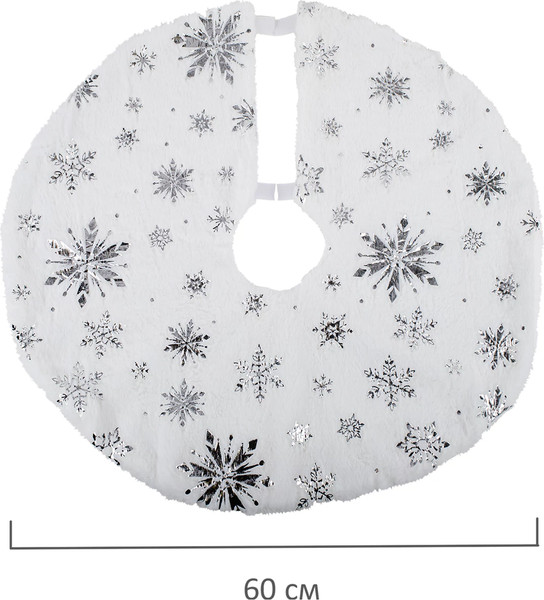 Юбка под елку Золотая сказка С серебристыми снежинками / 592158