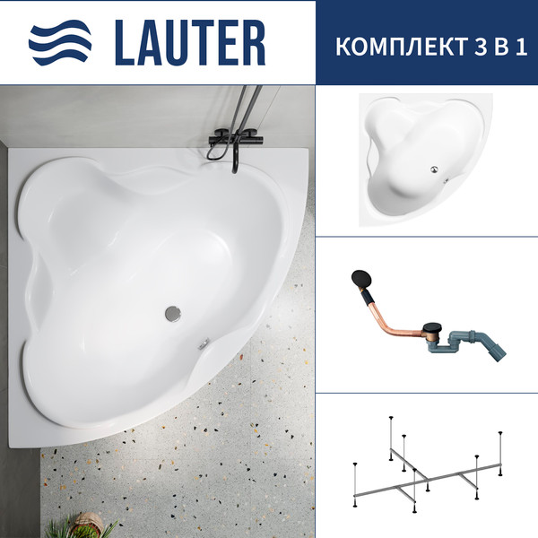 Ванна акриловая Lauter Riviera 150x150 / 21050150 - фото