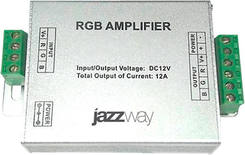 Усилитель сигнала для светодиодной ленты JAZZway 3x4A 12В / 1002150 - фото