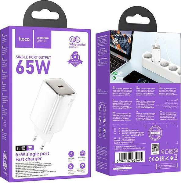 Адаптер питания сетевой Hoco N48
