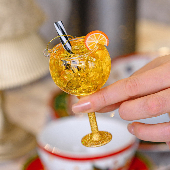 Елочная игрушка Vondels Апельсиновый спритц / 4250605110147