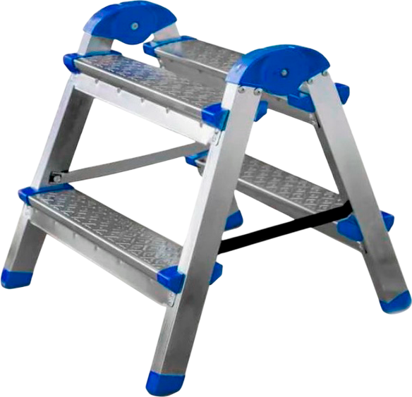Лестница-стремянка Азбука Комфорта B2 TwoSide Pro / LDTH-02.02 - фото