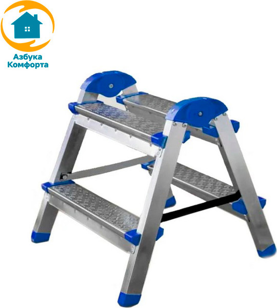 Лестница-стремянка Азбука Комфорта B2 TwoSide Pro / LDTH-02.02