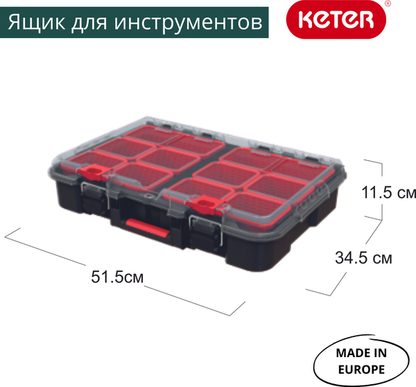 Органайзер для инструментов Keter Stack'n'Roll / 17210772