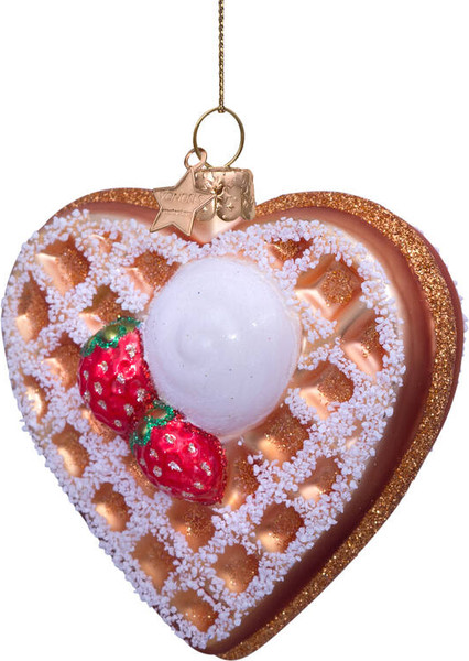 Елочная игрушка Vondels Вафельное сердечко / 3240604080054