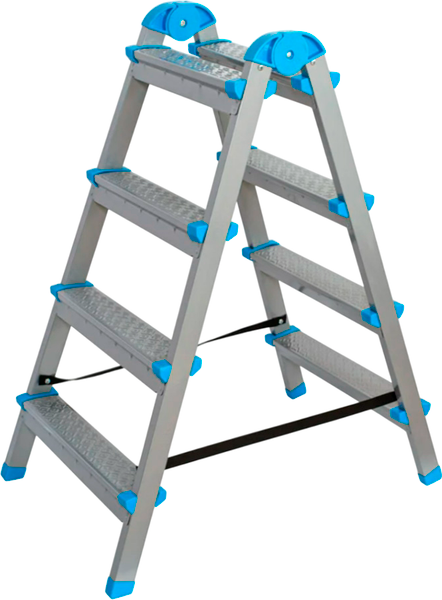 Лестница-стремянка Азбука Комфорта B4 TwoSide Pro / LDTH-02.04 - фото