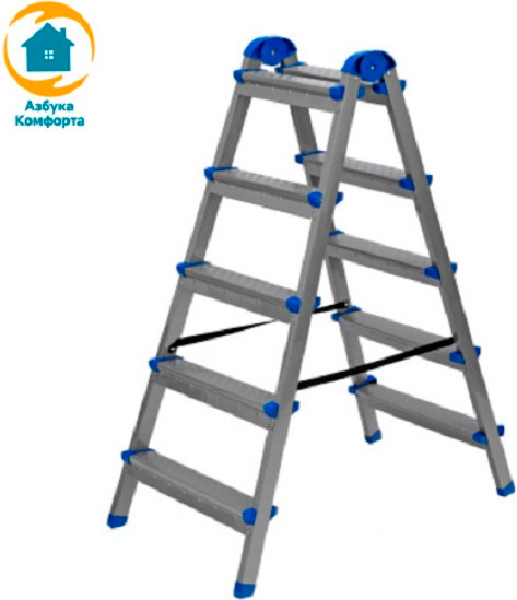 Лестница-стремянка Азбука Комфорта B5 TwoSide Pro / LDTH-02.05