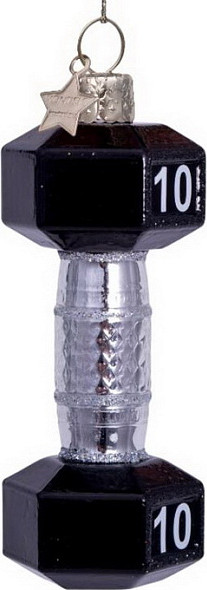 Елочная игрушка Vondels Гантель / 4217000105017