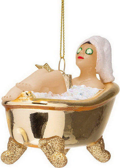 Елочная игрушка Vondels Девушка в ванной / 4250101060137 - фото