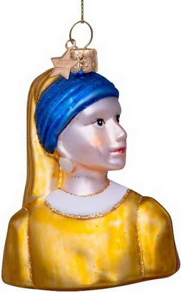 Елочная игрушка Vondels Девушка с жемчужной сережкой / 3207000080071