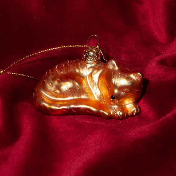 Елочная игрушка Vondels Котик спящий / 3237000035016