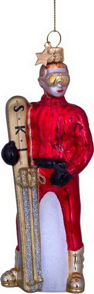 Елочная игрушка Vondels Лыжник / 3232250125043 - фото